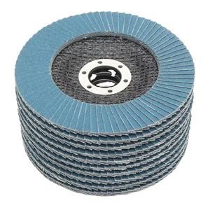 Disques <span class=keywords><strong>à</strong></span> lamelles en zircone bleue de 4,5 pouces (115 mm), double durabilité, grain 40-120, haute dureté, pour le polissage du bois et du fer - Product Image 6