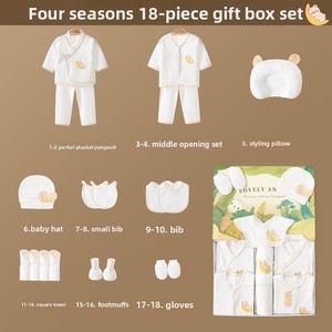 Conjunto de regalo de ropa de algodón puro <span class=keywords><strong>para</strong></span> recién <span class=keywords><strong>nacidos</strong></span>, colección de bebé de luna llena <span class=keywords><strong>para</strong></span> Clase de verano, caja de regalo de ropa de bebé <span class=keywords><strong>para</strong></span> reuniones - Product Image 6