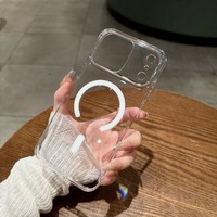 Nouvelle coque de protection magnétique élégante couleur cerise pour iPhone 18 17 Pro Max, transparente et anti-rayures