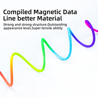 Superventas 2024 Usb C a C 60W Cargador Cable DE DATOS magnético Cable USB magnético Arco Iris Cable de carga rápida para iPhone 15 promax