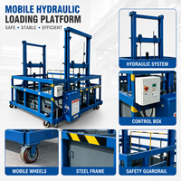 Plateforme élévatrice mobile pour conteneurs de 2 et 3 tonnes, plateforme de chargement et de déchargement, table élévatrice