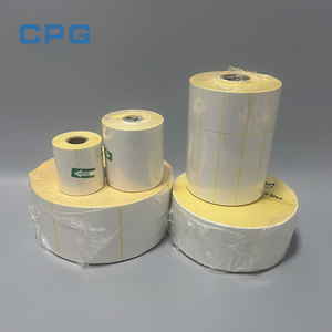 Factory Custom Wholesale Free Samples 4X6 Thermal Shipping Labels 50X25mm Package Printing Stickers Barcode Sticker <b>Roll</b> - Product Image 1