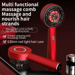 Wholesale Red Light Hair <b>Scalp</b> Massage Comb <b>Brush</b> Electric Easy Control Long Capacity Battery Plastic Eco-Friendly Custom Logo - Product Image 5