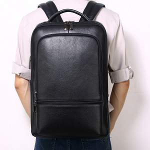 กระเป๋าเป้สะพายหลังผู้ชายสำหรับเดินทางธุรกิจความจุขนาดใหญ่ 36-55 ลิตร พร้อมพอร์ต USB สีพื้น หูหิ้วนุ่ม ช่องซิปด้านใน - Product Image 5