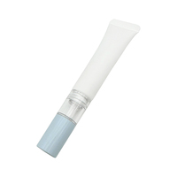 Tube cosmétique souple PE personnalisé avec logo pour correcteur de maquillage 30ml 50ml, avec applicateur pinceau et compte-gouttes