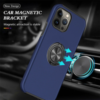 Coque de protection magnétique antichoc à armure hybride, pour iPhone 13 Mini 11 12 Pro Max XR XS Max 7 8 Plus