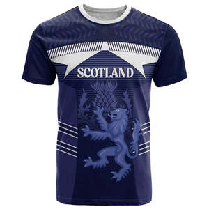 Camiseta de Cuello Redondo Estilo Escocés 2026 para Hombre, Diseño de León Escocés, Jersey Deportivo Informal, Tejido Transpirable de Alta Elasticidad, Manga Corta - Product Image 3