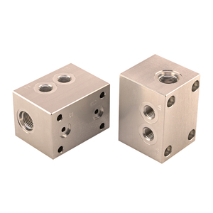Colector hidráulico de aluminio ligero con certificado RoHS <span class=keywords><strong>Max</strong></span> 210 Bar G 1/4G 3/8 Bloque de válvula hidráulica para equipos hidráulicos - Product Image 1