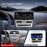Aijia Kit de cadre de tableau de bord pour autoradio 12,3 pouces pour Toyota Camry 2006, pour écran de lecteur multimédia DVD radio, pièces de réaménagement de tableau de bord automobile