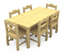 Combinaison en bois de bois pour enfants, table et chaise, soins pour enfants, maternelle, table d'apprentissage, pour bébés