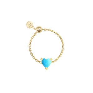 Anello da Donna in Argento Sterling 925 Regolabile a Catena con Scritta Love e Diamante Intarsiato Popolare su Instagram Idea Regalo - Product Image 3