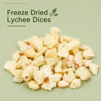 8*8mm Gefreeze-droogde Lychee Blokjes Premium Knapperige Lychee Stukjes Zonder Toegevoegde Suiker Natuurlijke Fruit Snack Groothandel OEM/ODM