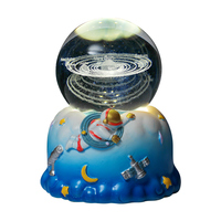 Lampe de nuit en résine gravée en 3D, boule rotative, LED, lampe de bureau USB, moderne, taille moyenne, pour salon, maison