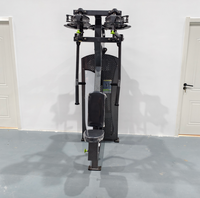 Équipement de fitness pour musculation, direct usine, pour salle de sport commerciale : Machine à pectoraux/deltéens dorsaux réglable et sélecteurisée, à position assise
