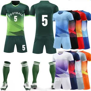 Maglia e <span class=keywords><strong>Pantaloncini</strong></span> da <span class=keywords><strong>Calcio</strong></span> Personalizzati 100% Poliestere Leggeri Traspiranti ad Asciugatura Rapida con Stampa Digitale Nome Numero per <span class=keywords><strong>Squadre</strong></span> - Product Image 1