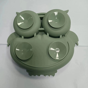 Juego de Platos y Cucharas para Bebé, Platos con Diseño de Búho Kawaii, Plato de Silicona para Alimentación, Antideslizante, Vajilla para Bebés, Juego de Artículos para Niños - Product Image 4