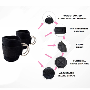 NQ SPORTS Accessoires de fitness personnalisés Boucle de cheville réglable pour machines à câble Sangle de cheville pour entraînement de force - Product Image 4