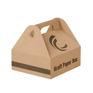 Boîtes d'emballage en papier kraft à emporter pour fast-food avec logo personnalisé écologique pour <span class=keywords><strong>poulet</strong></span> frit et <span class=keywords><strong>charcuterie</strong></span> - Product Image 4
