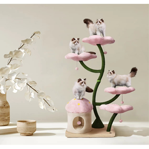 บ้านไม้ทรงดอกไม้ ต้นไม้ทรงหอคอย ไม้โมเดิร์นสำหรับปีนป่าย - Product Image 1