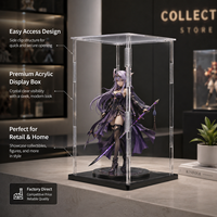 Vitrine en acrylique transparente pour objets de collection, vitrine à assembler pour figurines, boîte de rangement pour figurines Lego