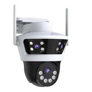 Caméra de surveillance Esee Cloud 4MP à trois objectifs, WiFi, dôme, alimentée par énergie solaire, utilisation intérieure/extérieure - Product Image 1