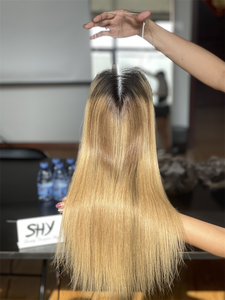 2024 Top qualité européenne cheveux Topper Balayage cheveux soyeux droite brut Mini perruque pour la perte de cheveux femmes blanches - Product Image 2