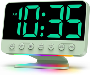 Relojes Despertadores Digitales para Dormitorios: Números Grandes y Nítidos, <span class=keywords><strong>5</strong></span> Niveles de Brillo Ajustables - Product Image 1