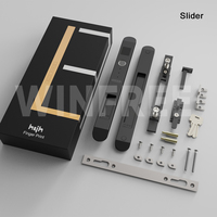 Cerradura de Puerta de Aluminio con Huella Dactilar sin Llave, Control Remoto por Aplicación Tuya, para Puerta Corredera, Oficina, Patio, Balcón