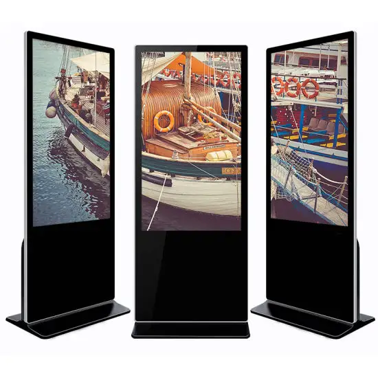 Indoor Vloerstandaard Lcd Reclame Kiosk Display Fabrikant Hoge Kwaliteit 55 Inch Video Technische Ondersteuning Gratis Onderdelen Tft