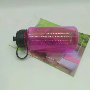 Garrafa de água Tritan Sport de boca larga personalizada de 32 onças, ecológica, sem BPA, para beber direto com carimbo de tempo