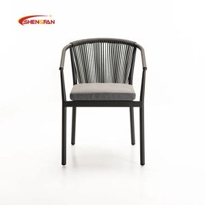 نوعية جيدة من مادة حبل صربية حديقة فناء فيلا مقهى فندق ألوان مخصصة كرسي لتناول الطعام في الفناء - Product Image 1