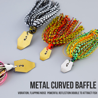 DN 7g 9g 11g 13g 18g 21g Leurre de pêche Chatterbait, Jig à lame, Buzz Bait, Leurre à jupe, Spinnerbait, Jigs pour achigan, Spinnerbait