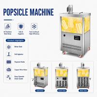 Commerciële ijslollymachine GQ-PM40 van roestvrij staal met LED-display, 1300W