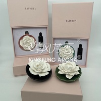Diffuseur en céramique de parfum Offre Spéciale Diffuseur de fleurs avec plaque pour désodorisant pierre aromatique