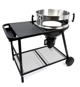 22.5 inch thép ngoài trời Ấm đun nước nướng lò nướng bánh pizza với điện Rotisserie Kit BBQ nướng bánh pizza Vòng bảng thịt nướng - Product Image 5