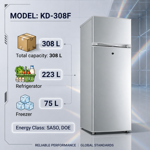 Refrigerador <span class=keywords><strong>No</strong></span> <span class=keywords><strong>Frost</strong></span> de 308 Litros con Dispensador de Agua, Ahorro de Energía, Precio de Fábrica, R600a - Product Image 2