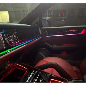 Éclairage d'ambiance intérieur personnalisé pour Porsche Cayenne 2024-2026, bande LED acrylique Symphony, lampe d'ambiance, vente d'usine - Product Image 2