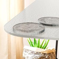 Tapis de chaise de bureau en PVC pour planchers de bois franc 36x48 pouces Transparent Facile à glisser Protection de sol pour la maison et le bureau