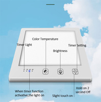 Lampe de thérapie SAD portable à luminosité réglable, vente directe d'usine, 10000 LUX, gradation progressive, LED 400 cm blanc/blanc cassé, ABS