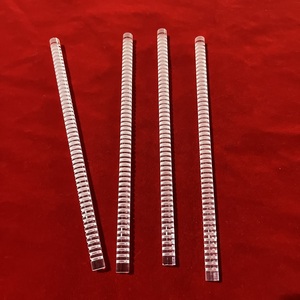 Barra cilindrica in vetro di quarzo <span class=keywords><strong>trasparente</strong></span>, fusione di silice, con fessure. - Product Image 3