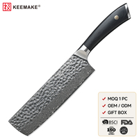 Couteau de chef en acier Damas 67 couches de 8 pouces, cœur en VG10, ultra-affûté, couteau de cuisine japonais, placage en titane noir, manche en bois Pakka