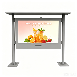 Solution d'affichage extérieur 24/7 de qualité industrielle avec système de refroidissement par air, <span class=keywords><strong>étanche</strong></span> <span class=keywords><strong>IP65</strong></span>, lisible en plein soleil, haute luminosité 55 pouces - Product Image 1