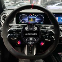   Volante de Cuero con Pantalla OLED para Mercedes-Benz A180 A200 B200 B22 C200 C260 E300 E200 GLA GLB GLC GLE