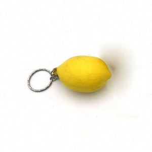Custom Logo PU Lemon Anti-Stress Ball Keychain Promotional Toy for Children - Product Image 4