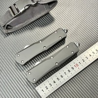 Grand couteau OTF 22CM en acier 3CR13, manche en alliage de zinc, étui en nylon, coffret cadeau, couteau pliant de poche, EDC extérieur, vente en gros OEM