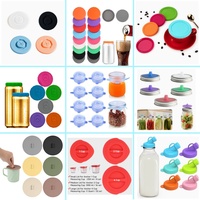 Lot de 3 couvercles de rechange en silicone personnalisés, adaptés aux tasses à mesurer en verre trempé Pyrex de 1, 2 et 4 tasses