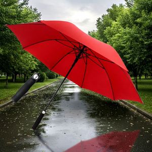 Parapluie de golf manuel en gros d'usine avec impressions de logo personnalisées, parapluie promotionnel extra large à manche droit - Product Image 2