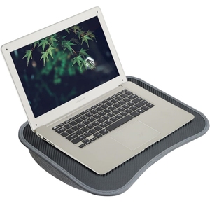 1pc Carbon Fiber Lap Desk Portable Laptop <strong>Cushion</strong> <strong>Storage</strong> Drawer Convenient Home Office Desk Organizer Home <strong>Storage</strong> for 13 Inch - Product Image 1