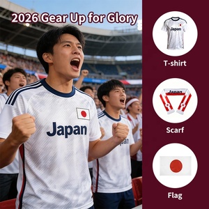 Camiseta Deportiva de Secado Rápido con Estampado de Moda para Fanáticos del Fútbol de Canadá, México, Estados Unidos y Japón, Copa Mundial de Fútbol 2026 - Product Image 1