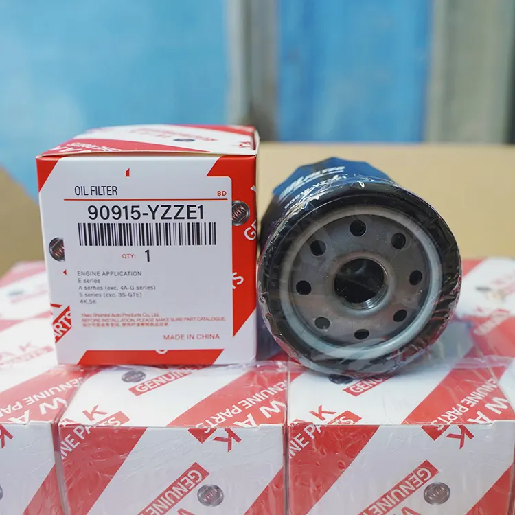 Toptan motor yağ filtresi yüksek performans üretimi ucuz araba yağ filtresi 90915-YZZE1 90915-YZZJ1 japon araba için